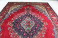 Traditional Large Red Vintage Medallion Handmade Wool Rug 286 X 400 cm www.homelooks.com 2