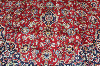 Traditional Antique Wool Handmade Red Medallion Rug 275 X 435 cm homelooks.com 9
