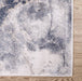 Lulu 1841 Contemporary Abstract Cream Blue Rug corner view www.homelooks.com 