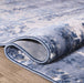 Lulu 2641 Abstract Modern Navy Cream Rug folded www.homelooks.com 