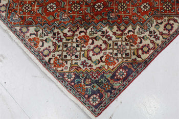 Lovely Traditional Handmade Orange Antique Oriental Wool Rug 140 X 225 cm corner view www.homelooks.com 