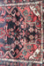 Traditional Vintage Handmade Oriental Black / Red Wool Runner 102 X 265 cm homelooks.com 6