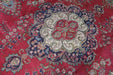 Lovely Traditional Vintage Medallion Handmade Red Wool Rug 204cm x 370cm medallion over-view www.homelooks.com