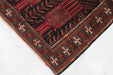 Lovely Traditional Antique Red & Black Handmade Wool Runner 118cm x 290cm corner view www.homelooks.com