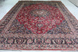 Large Traditional Vintage Handmade Oriental Red Wool Rug 307cm x 385cm www.homelooks.com