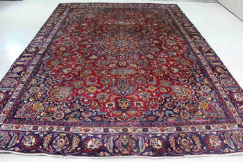 Lovely Traditional Antique Red Medallion Handmade Oriental Rug 263 X 365 cm www.homelooks.com