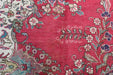 Lovely Traditional Vintage Medallion Handmade Red Wool Rug 204cm x 370cm floral pattern www.homelooks.com