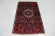 Classic Navy & Red Medallion Traditional Vintage Handmade Wool Rug 100 X 170 cm www.homelooks.com
