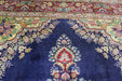 Traditional Navy Blue Antique Oriental Handmade Wool Rug 298 X 380 cm www.homelooks.com 5