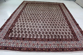 Traditional Vintage Cream Botemir Handmade Oriental Wool Rug 270 X 373 cm www.homelooks.com 