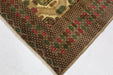 Camel coloured Geometric Traditional Handmade Rug
