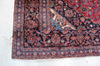Large Traditional Vintage Red Handmade Oriental Wool Rug 290cm x 360cm corner view www.homelooks.com