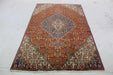 Lovely Traditional Handmade Orange Antique Oriental Wool Rug 140 X 225 cm over-view www.homelooks.com 