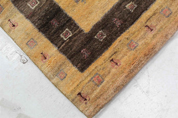 Lovely Traditional Antique Wool Handmade Oriental Rug 100 X 140 cm corner view www.homelooks.com