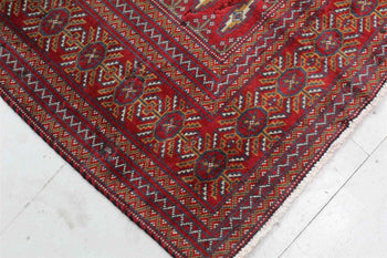 Traditional Antique Geometric Design Handmade Oriental Wool Rug 203 X 275 cm www.homelooks.com 9