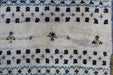 Gorgeous Traditional Antique Cream Boarder Handmade Rug design details www.homelooks.com