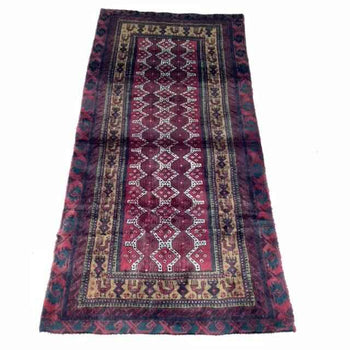 Traditional Antique Area Carpets Wool Handmade Oriental Rugs 90 X 200 cm homelooks.com 