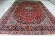 Traditional Antique Wool Handmade Red Medallion Rug 275 X 435 cm homelooks.com 
