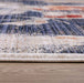 Sienna 8701 Contemporary Navy Brown Rug pile height homelooks.com