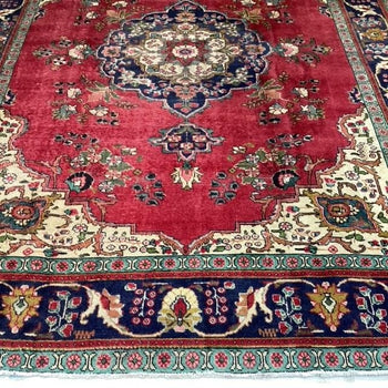 Traditional Antique Area Carpets Wool Handmade Oriental Rugs 250 X 338 cm bottom view www.homelooks.com