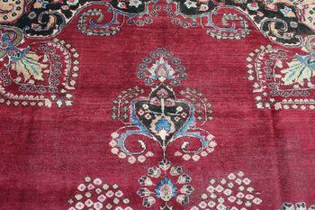 Traditional Red Medallion Vintage Wool Handmade Oriental Rug 268 X 353 cm www.homelooks.com 5