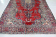 Lovely Traditional Red Vintage Handmade Oriental Wool Rug 188cm x 325cm bottom view www.homelooks.com