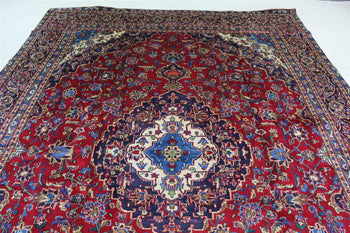 Superb Traditional Antique Medallion Handmade Red Wool Rug 276 X 362 cm www.homelooks.com 3