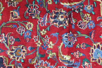 Superb Traditional Antique Medallion Handmade Red Wool Rug 276 X 362 cm www.homelooks.com 7