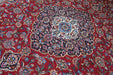 Classic Antique Red Medallion Handmade Oriental Wool Rug medallion overview www.homelooks.com