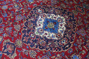 Superb Traditional Antique Medallion Handmade Red Wool Rug 276 X 362 cm www.homelooks.com 4