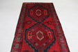 Lovely Traditional Multi Medallion Handmade Oriental Red Wool Runner 120cm x 300cm top view www.homelooks.com