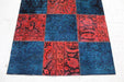 Traditional Vintage Patchwork Design Wool Handmade Rug 118 X 158 cm homelooks.com 2