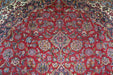 Classic Red Traditional Vintage Medallion Handmade Wool Rug 287 X 398 cm design details www.homelooks.com
