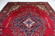 Lovely Traditional Red Vintage Large Handmade Oriental Wool Rug 296cm x 392cm top view www.homelooks.com