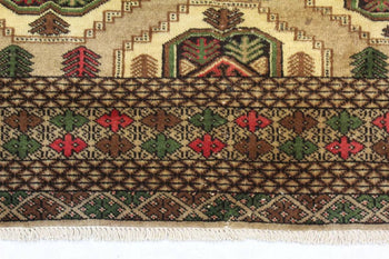 Camel Geometric Statement Traditional Handmade Rug 300 X 385 cm