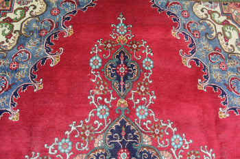 Traditional Large Red Vintage Medallion Handmade Wool Rug 286 X 400 cm www.homelooks.com 5