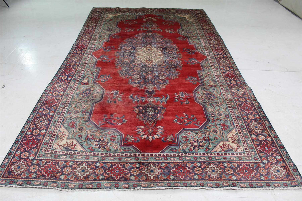 Lovely Traditional Red Vintage Handmade Oriental Wool Rug 188cm x 325cm www.homelooks.com