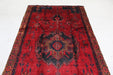 Vibrant Traditional Vintage Red Medallion Handmade Oriental Rug 145 X 290 cm www.homelooks.com 3