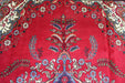 Lovely Traditional Red Vintage Large Handmade Oriental Wool Rug 296cm x 392cm design details www.homelooks.com