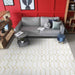 Ritz Geometric Modern Rug Gold & Cream modern living room homelooks.com