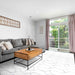 Ritz Geometric Modern Rug Silver & Cream (V2) modern living room homelooks.com
