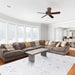 Ritz Geometric Contemporary Rug Silver & Cream (V1) modern living room homelooks.com