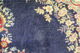 Traditional Navy Blue Antique Oriental Handmade Wool Rug 298 X 380 cm www.homelooks.com 6