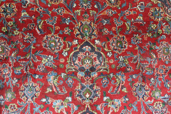 Traditional Vintage Red Medallion Design Wool Handmade Rug 296 X 390 cm www.homelooks.com 5