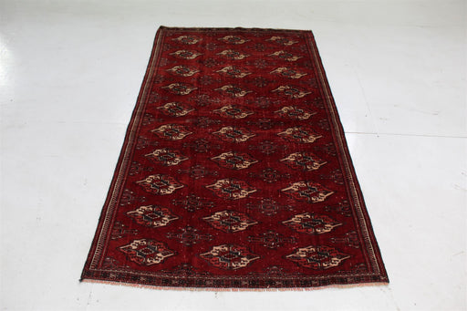 Traditional Red Antique Multi Medallion Handmade Small Wool Rug 110cm x 188cm homelooks.com
