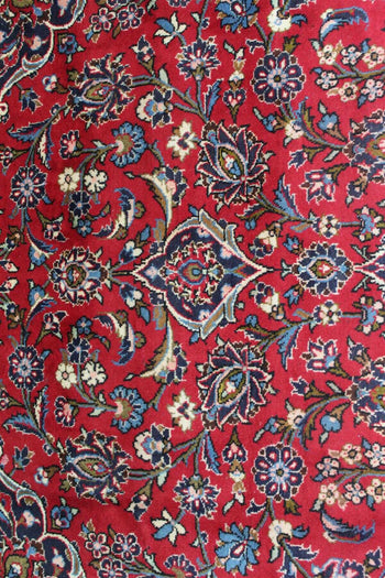 Large Traditional Vintage Medallion Red Wool Handmade Rug 295 X 400 cm 6 www.homelooks.com