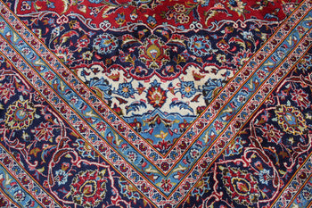 Red Medallion Traditional Antique Wool Handmade Oriental Rug 290 X 402 cm homelooks.com 9
