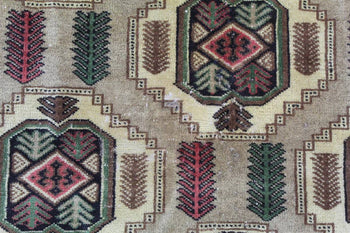 Camel coloured Geometric Statement Handmade Rug