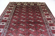 Sleek Brown Geometric Traditional Vintage Handmade Oriental Rug 245 X 390 cm homelooks.com  3