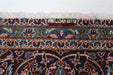 Classic Antique Red Medallion Handmade Oriental Wool Rug 307 X 405 cm edge design details www.homelooks.com